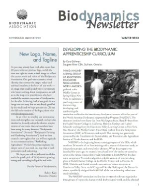 Biodynamics Journal | Biodynamic Association