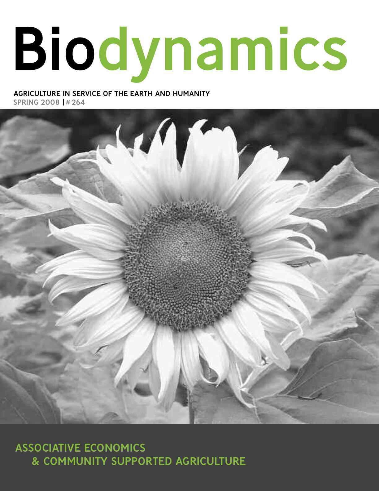 Biodynamics Spring 2008 Cover
