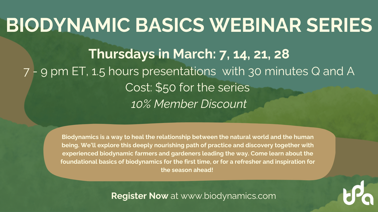 Webinars and Online Courses | Biodynamic Association