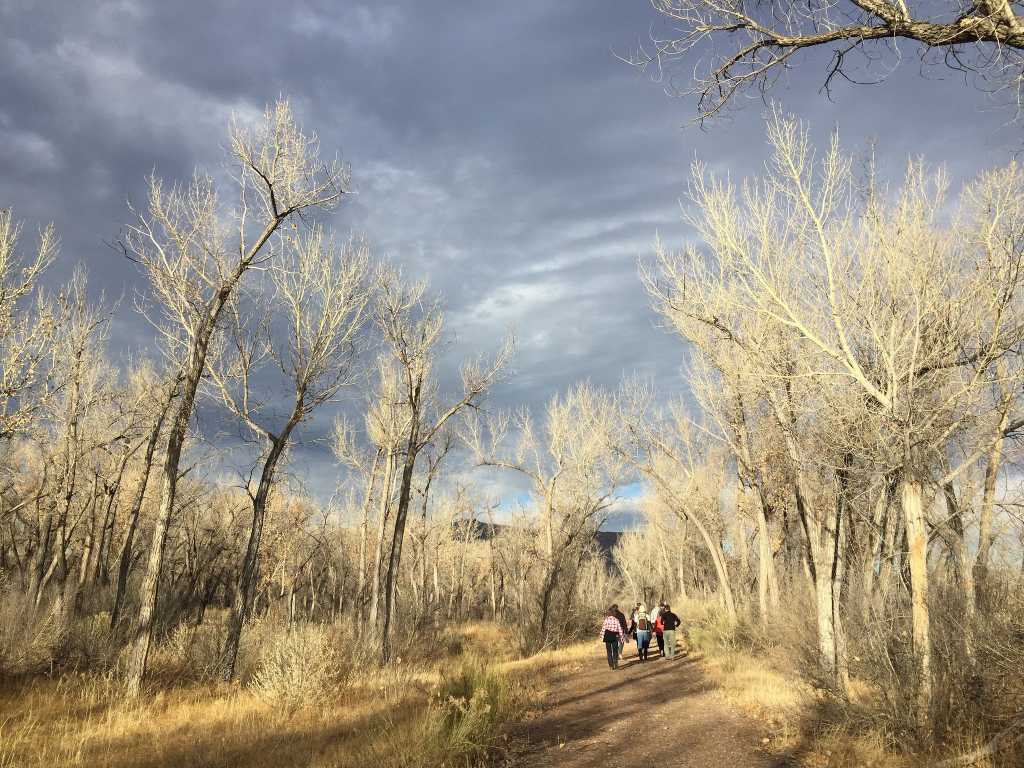 Touring Abiquiu Valley Farm, the only Demeter certified Biodynamic Farm in New Mexico, during a pre-conference field day