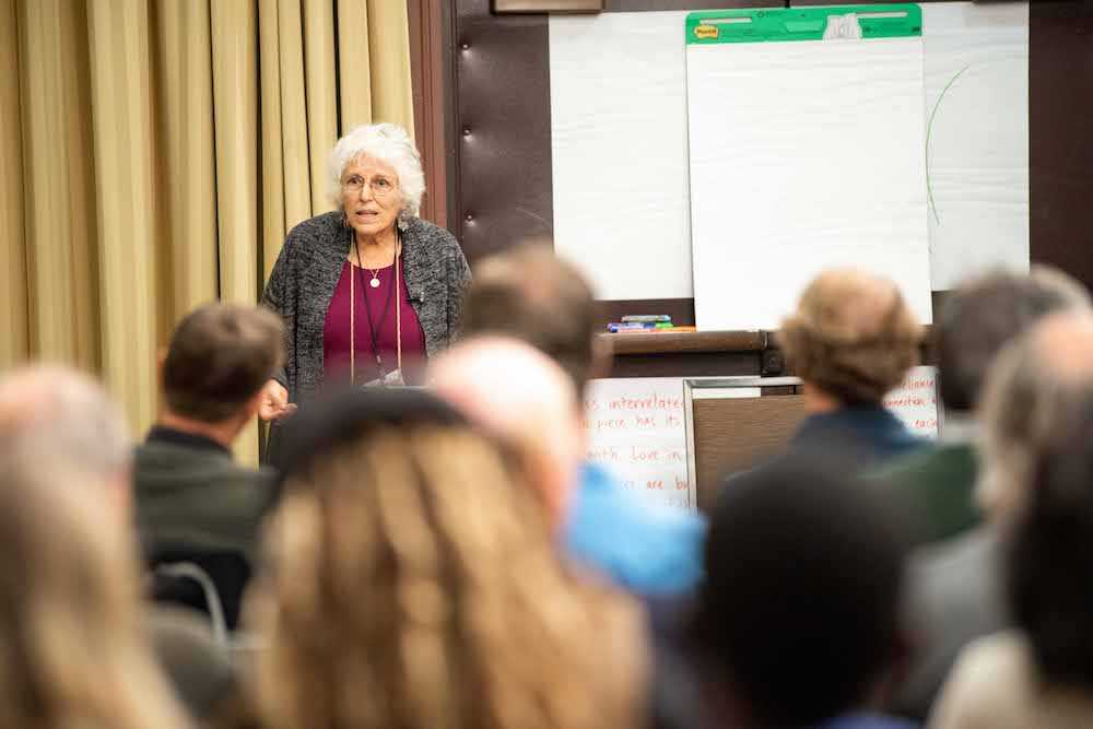 Sherry Wildfeuer speaks during the pre-conference workshop &quot;In Anticipation of the 100th Anniversary of Biodynamic Agriculture, How Do We Responsibly Present its Spiritual-Scientific Foundations to the World?&quot;