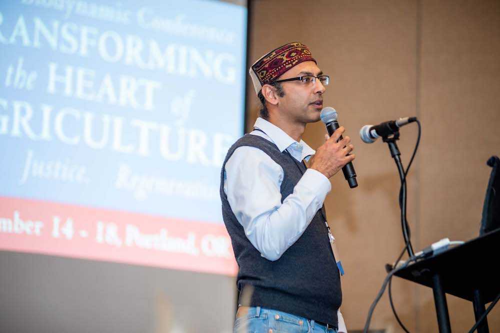 Narendra Varma during keynote presentation on &quot;Transforming the Heart of Agriculture&quot;