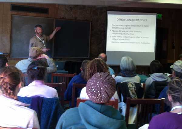 Colum Riley gives detailed information about farm-scale composting