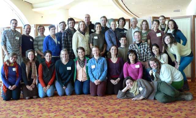 An energized group of young farmers, ready to meet the future