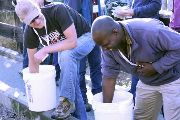 Stirring biodynamic preparations